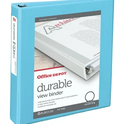 Office Depot® Brand 3-Ring Durable View Binder, 1-1/2