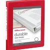 Office Depot® Brand 3-Ring Durable View Binder, 1/2" Round Rings, Red