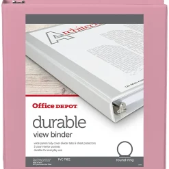 Office Depot® Brand 3-Ring Durable View Binder, 1-1/2