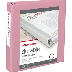Office Depot® Brand 3-Ring Durable View Binder, 1-1/2
