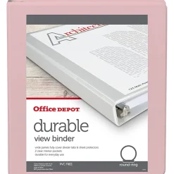 Office Depot® Brand 3-Ring Durable View Binder, 1-1/2