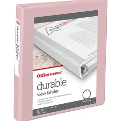 Office Depot® Brand 3-Ring Durable View Binder, 1-1/2