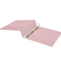 Office Depot® Brand 3-Ring Durable View Binder, 2" Round Rings, Blush