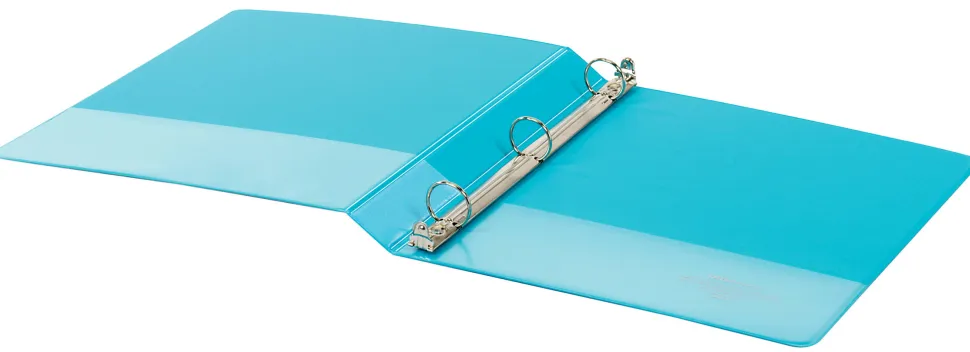 Office Depot® Brand 3-Ring Durable View Binder, 1" Round Rings, Jeweler Blue