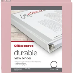 Office Depot® Brand 3-Ring Durable View Binder, 1-1/2