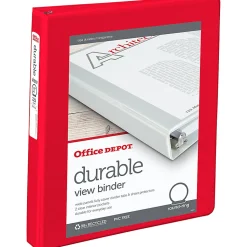 Office Depot® Brand 3-Ring Durable View Binder, 1