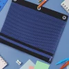 Office Depot® Brand 3-Ring Mesh Pencil Pouch, 8" x 10-1/4", Blue