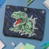 Office Depot® Brand 3-Ring Pencil Pouch, 7" x 9-11/16", Dinosaur, Total Quantity 1