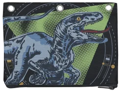 Office DepotĀ® Brand 3-Ring Pencil Pouch, 7" x 9-13/20", Dinosaur