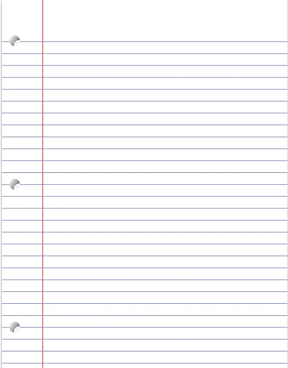 Office Depot® Brand Ruled Filler Paper, 8 1/2" x 11", Wide Ruled, White, Pack Of 500 Sheets
