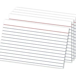 Office Depot® Brand Ruled Index Cards, 4" x 6", White, Pack Of 300