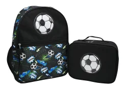 Office Depot® Brand School Backpack and Lunch Box Set, Soccer