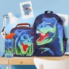 Office Depot® Brand School Backpack and Lunch Box Set With Water Bottle, Blue Dinosaur