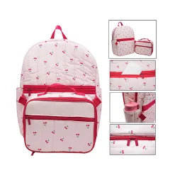Office Depot® Brand School Backpack and Lunch Box Set, Cherries