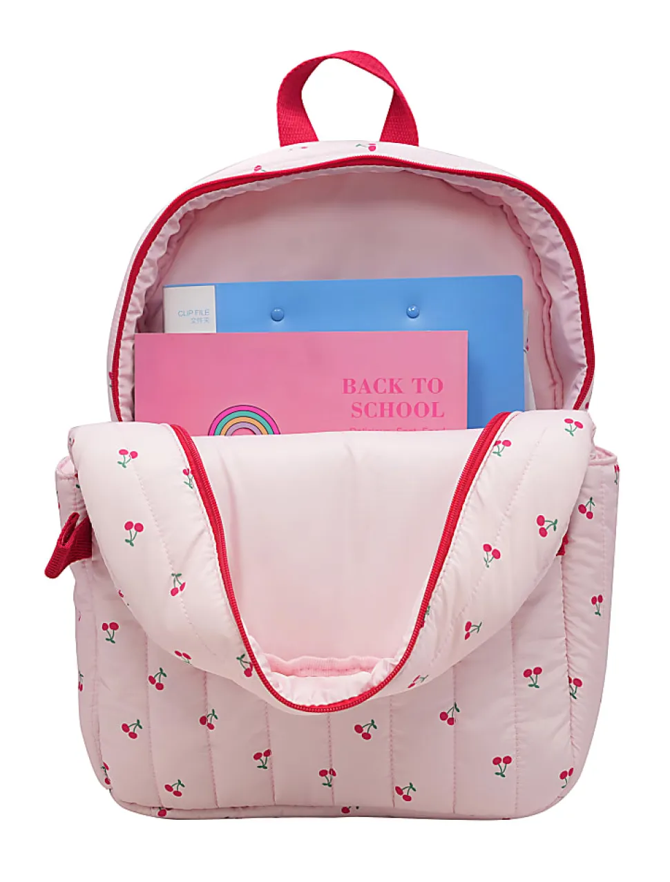 Office Depot® Brand School Backpack and Lunch Box Set, Cherries