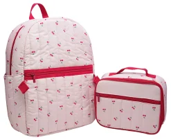 Office Depot® Brand School Backpack and Lunch Box Set, Cherries