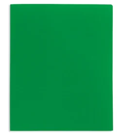 Office Depot® Brand School-Grade 2-Pocket Poly Folder, Letter Size, Green