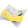 Office Depot® Brand School-Grade 2-Pocket Poly Folder, Letter Size, Yellow