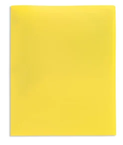 Office Depot® Brand School-Grade 2-Pocket Poly Folder, Letter Size, Yellow