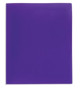 Office DepotĀ® Brand School-Grade 2-Pocket Poly Folder, Letter Size, Purple