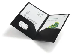 Office Depot® Brand School-Grade 2-Pocket Poly Folder, Letter Size, Black
