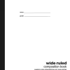 Office Depot® Brand Schoolmate Composition Book, 7-7/8" x 10", Wide Ruled, 20 Sheets