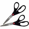 Office Depot® Brand Scissors, 8", Straight, Black, Pack Of 2