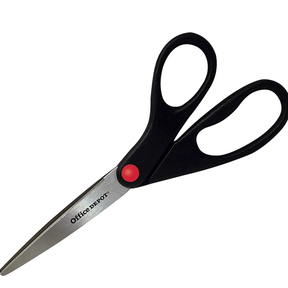 Office Depot® Brand Scissors, 8" Straight, Black