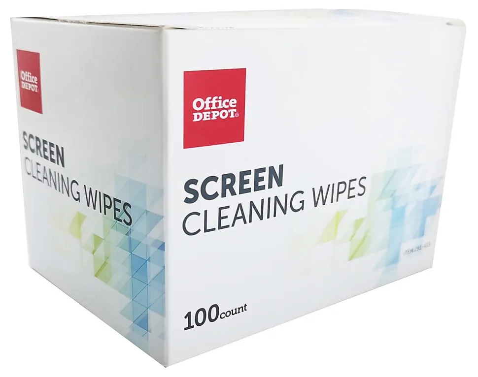 Office Depot® Brand Screen Individually Wrapped Cleaning Wipes, Box Of 100