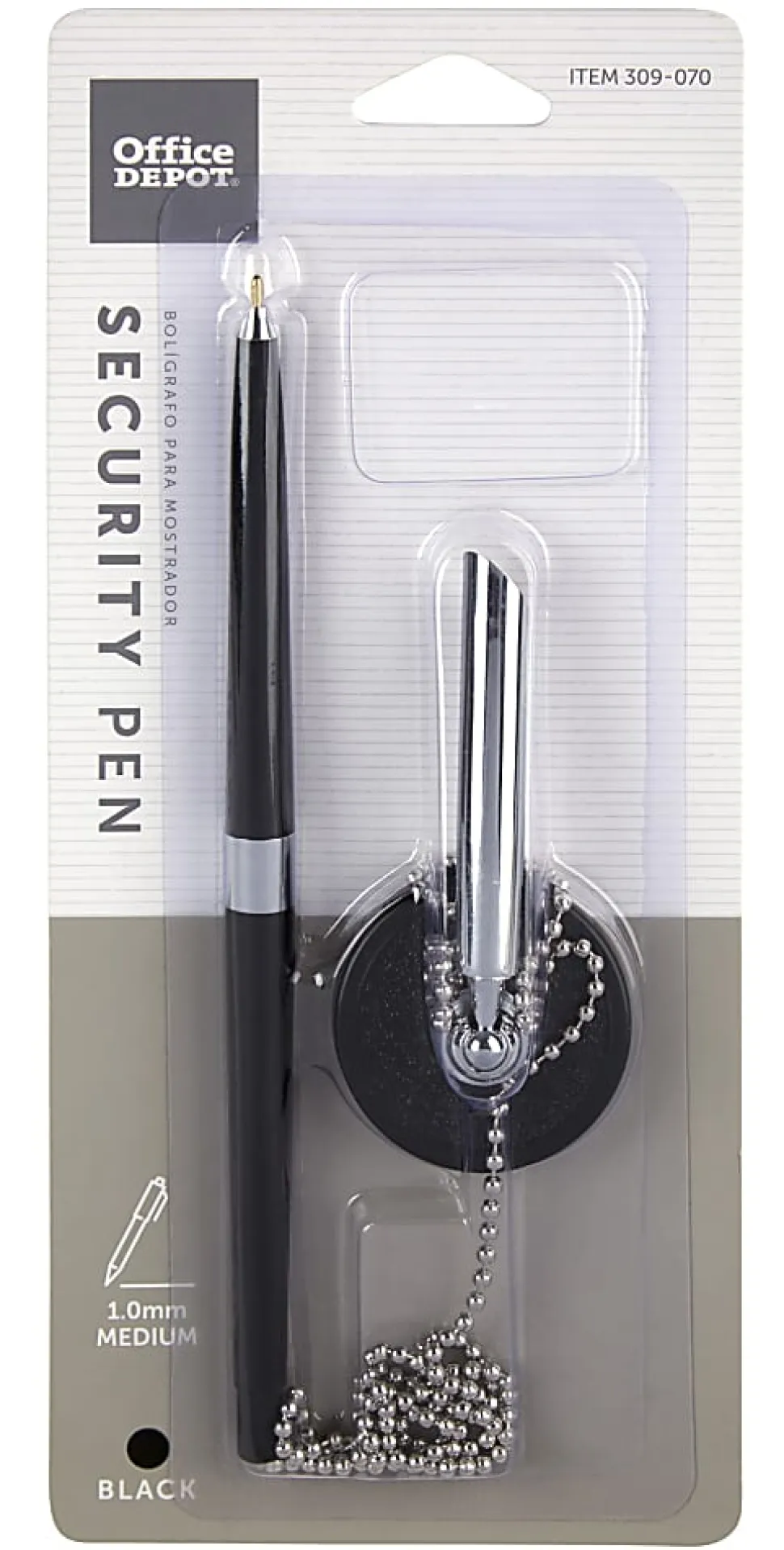 Office Depot® Brand Security Counter Pen, Medium Point, 1.0 mm, Black Base