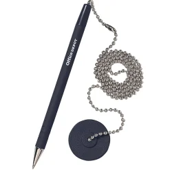 Office DepotĀ® Brand Security Counter Pen With Antimicrobial Protection, Medium Point, 1.0 mm, Black Ink