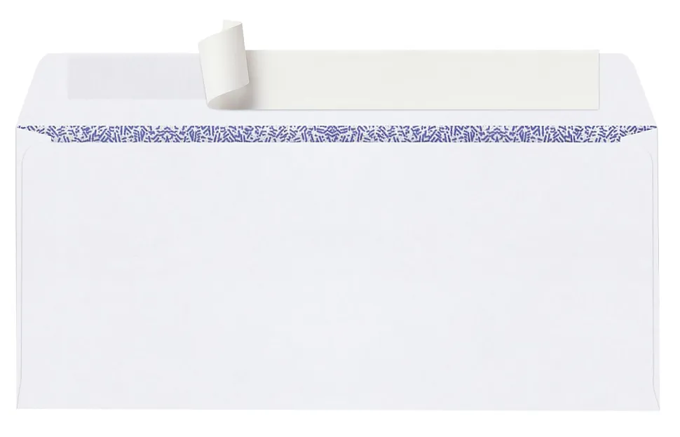 Office Depot® Brand #10 Security Envelopes, 4-1/8" x 9-1/2", Clean Seal, White, Box Of 100