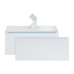 Office Depot® Brand #10 Security Envelopes, 4-1/8" x 9-1/2", Clean Seal, White, Box Of 250