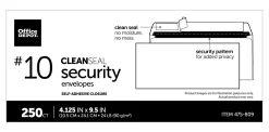 Office Depot® Brand #10 Security Envelopes, 4-1/8