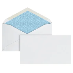 Office Depot® Brand #6 3/4 Security Envelopes, 3-5/8" x 6-1/2", Gummed Seal, White, Box Of 500