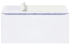 Office Depot® Brand #10 Security Envelopes, Double Window, 4-1/8" x 9-1/2", Clean Seal, White, Box Of 250