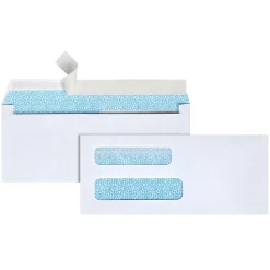 Office Depot® Brand #8 5/8 Security Envelopes, Double Window, 3-5/8