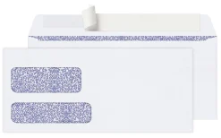 Office Depot® Brand #9 Security Envelopes, Double Window, 3-7/8