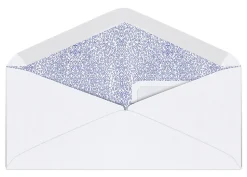 Office DepotĀ® Brand #9 Security Envelopes, Double Window, 3-7/8" x 8-7/8", Gummed Seal, White, Box Of 500
