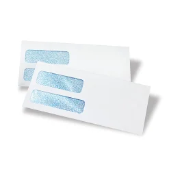 Office Depot® Brand #9 Security Envelopes, Double Window, 3-7/8