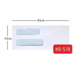 Office Depot® Brand #8 5/8 Security Envelopes, Double Window, 3-5/8