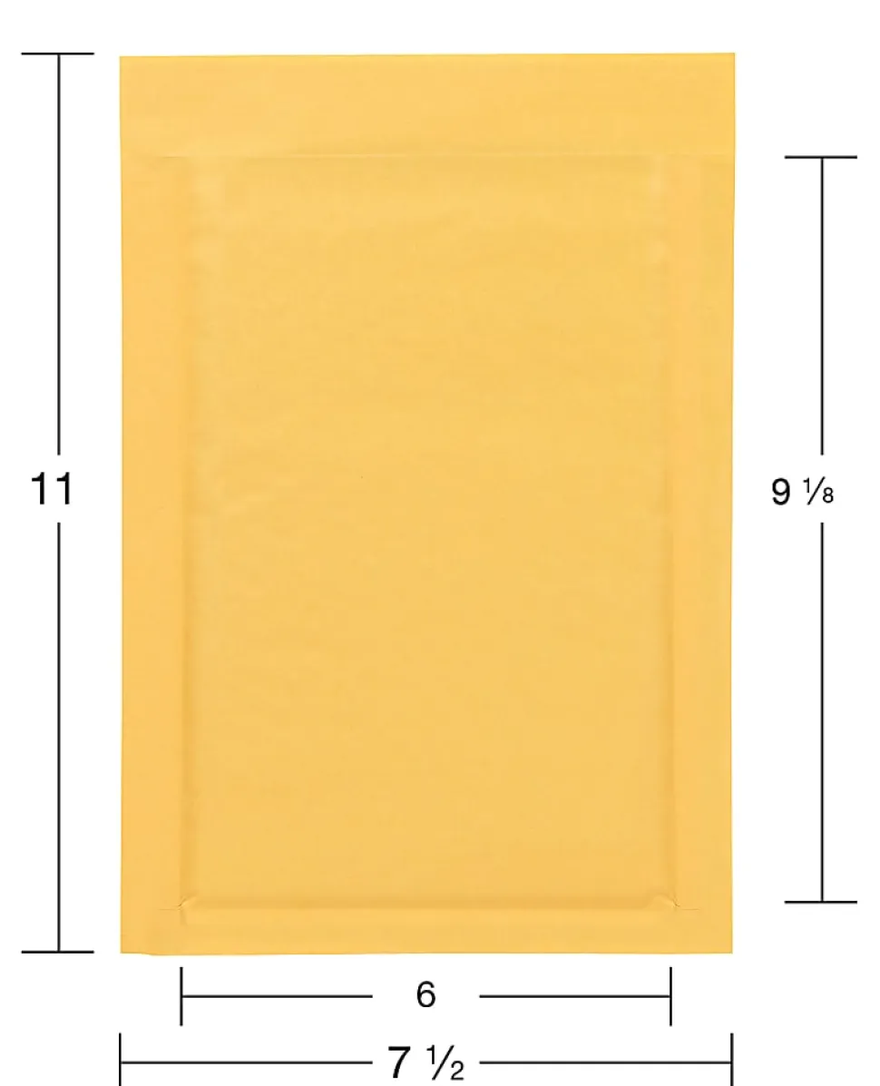 Office Depot® Brand Self-Sealing Bubble Mailers, Size 0, 6" x 9 1/8", Box Of 250
