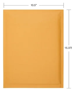 Office DepotĀ® Brand Self-Sealing Bubble Mailers, Size 5, 10 1/2" x 15", Pack Of 12