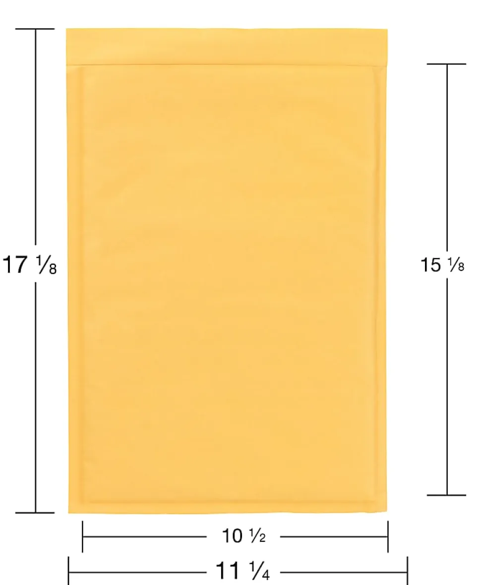 Office Depot® Brand Self-Sealing Bubble Mailers, Size 5, 10 1/2" x 15 1/8", Box Of 100