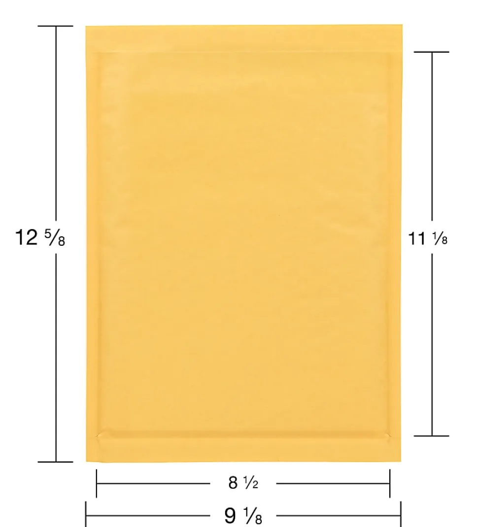 Office Depot® Brand Self-Sealing Bubble Mailers Size 2, 8 1/2" x 11 1/8", Box Of 100