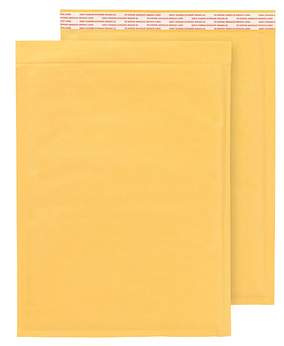Office Depot® Brand Self-Sealing Bubble Mailers Size 2, 8 1/2" x 11 1/8", Box Of 100
