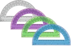 Office Depot® Brand Semicircular 6" Protractor, Clear