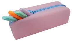 Office Depot® Brand Silicone Pencil Pouch, 2-3/8" x 7-7/8", Light Pink