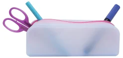 Office Depot® Brand Silicone Pencil Pouch, 2-3/8" x 7-7/8", Lavender