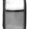 Office Depot® Brand Small Clear Pencil Case With Trim, 8-1/4" x 4-3/8", Black